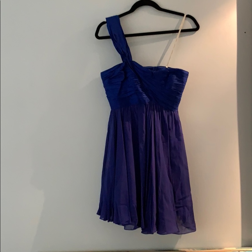Marchesa Norte Silk Blue Cocktail/Party Dress